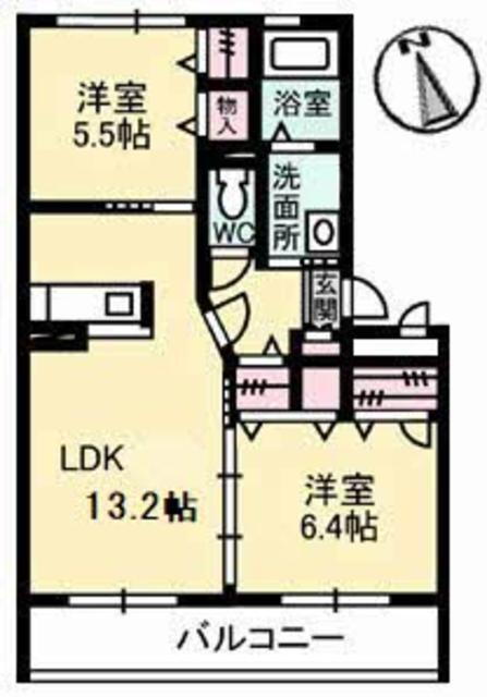 山口県山口市古熊１ 山口駅 2LDK アパート 賃貸物件詳細