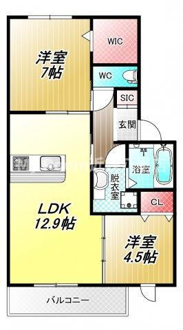 大阪府八尾市老原１ 志紀駅 2LDK アパート 賃貸物件詳細