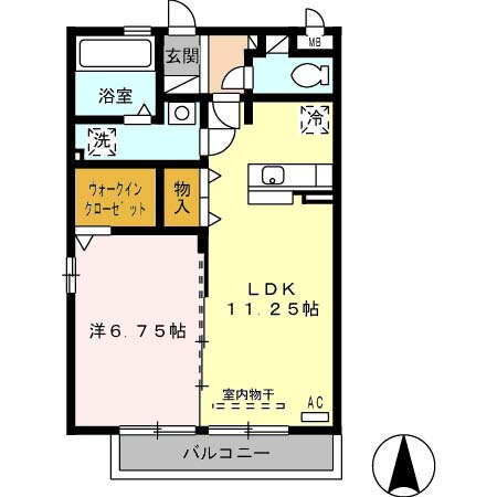 メゾン　グラーブル 3階 1LDK 賃貸物件詳細