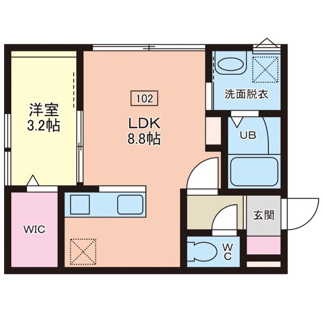 富山県富山市新根塚町１ 富山駅 1LDK アパート 賃貸物件詳細