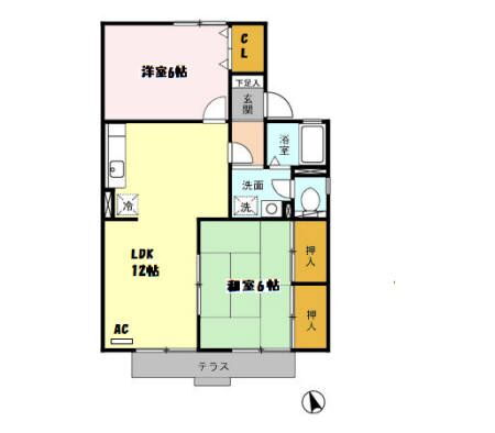 岐阜県岐阜市太郎丸諏訪 岐阜駅 2LDK アパート 賃貸物件詳細