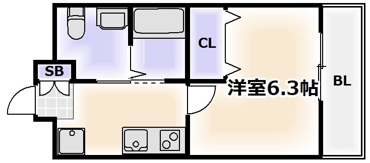 大阪府大阪市阿倍野区阪南町２ 昭和町駅 1K マンション 賃貸物件詳細