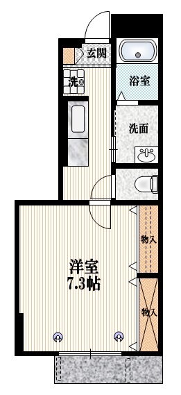 東京都調布市布田３ 布田駅 1K マンション 賃貸物件詳細
