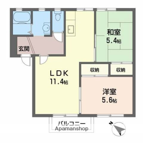 兵庫県姫路市別所町佐土 御着駅 2LDK アパート 賃貸物件詳細