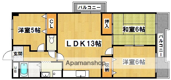 大阪府堺市北区常磐町３ 北花田駅 3LDK マンション 賃貸物件詳細