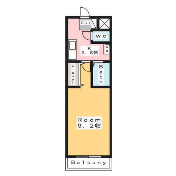 愛知県安城市弁天町 北安城駅 1K マンション 賃貸物件詳細