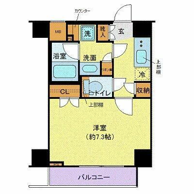 ガリシア用賀 7階 1K 賃貸物件詳細