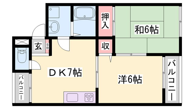 兵庫県神戸市西区南別府３ 明石駅 2DK アパート 賃貸物件詳細