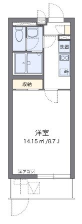 クレイノハイツサングリーンＩＩ 1階 1K 賃貸物件詳細