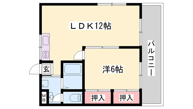 兵庫県姫路市白浜町 白浜の宮駅 1LDK マンション 賃貸物件詳細