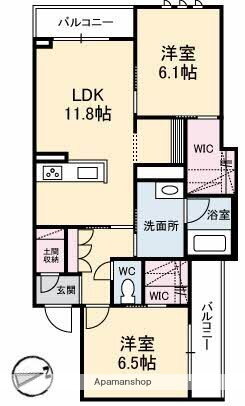 岡山県倉敷市西中新田 倉敷駅 2LDK マンション 賃貸物件詳細