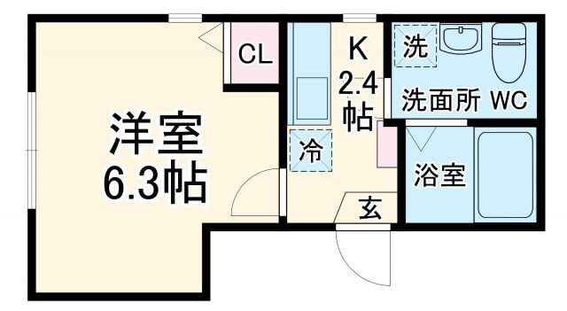 神奈川県横浜市神奈川区七島町 大口駅 1K アパート 賃貸物件詳細