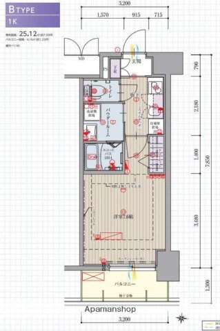 愛知県名古屋市北区山田１ 大曽根駅 1K マンション 賃貸物件詳細