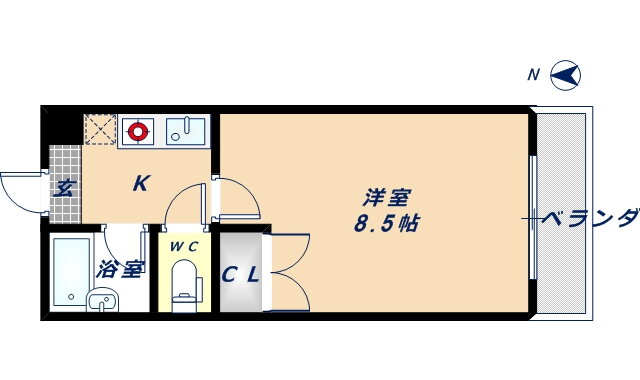 大阪府東大阪市長堂１ 布施駅 1K マンション 賃貸物件詳細