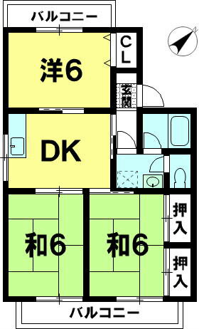 滋賀県彦根市戸賀町 南彦根駅 3DK マンション 賃貸物件詳細