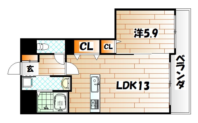 福岡県北九州市小倉北区浅野３ 小倉駅 1LDK マンション 賃貸物件詳細