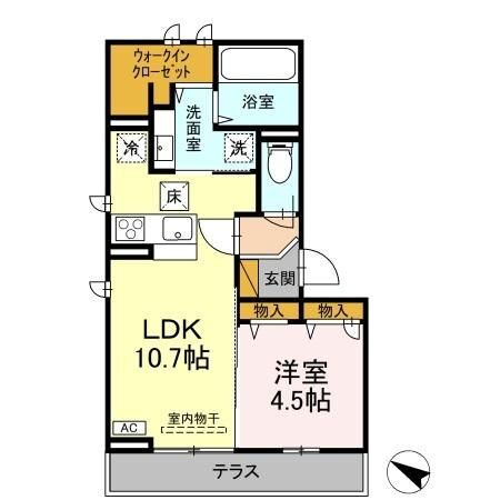 茨城県つくば市東新井 つくば駅 1LDK アパート 賃貸物件詳細