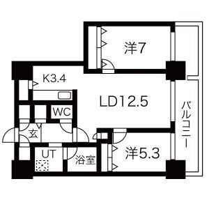 北海道札幌市北区北八条西３ 札幌駅 2LDK マンション 賃貸物件詳細