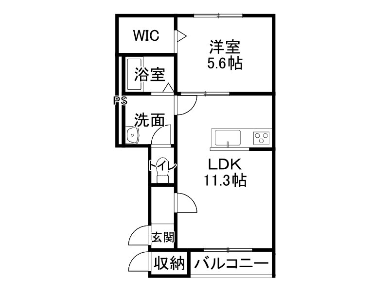 北海道帯広市西十四条南３２ 帯広駅 1LDK アパート 賃貸物件詳細