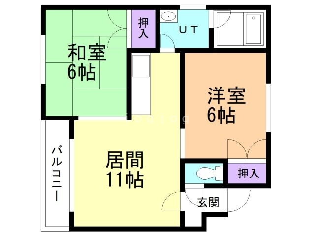 北海道札幌市東区北四十三条東１３ 栄町駅 2LDK アパート 賃貸物件詳細