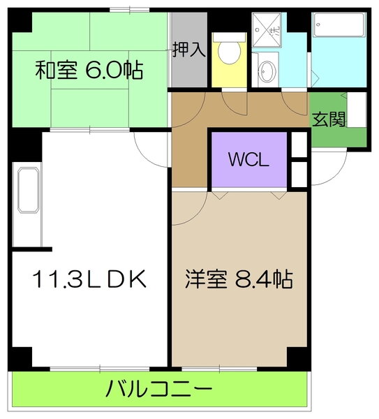 高知県高知市高須新町３ 2LDK アパート 賃貸物件詳細