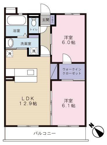 グラン　リヴァー 3階 2LDK 賃貸物件詳細