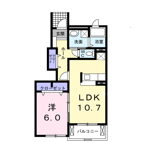 岡山県玉野市田井５ 備前田井駅 1LDK アパート 賃貸物件詳細