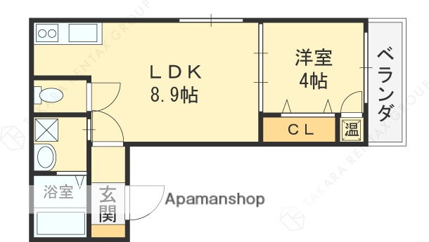 大阪府東大阪市荒本２ 荒本駅 1LDK アパート 賃貸物件詳細