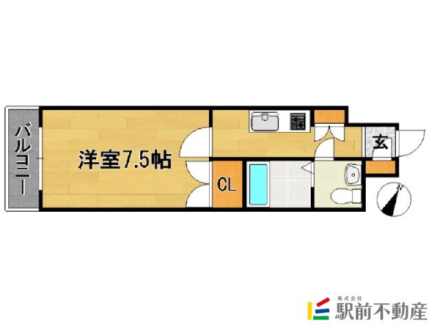 福岡県福岡市博多区千代６ 馬出九大病院前駅 1K マンション 賃貸物件詳細