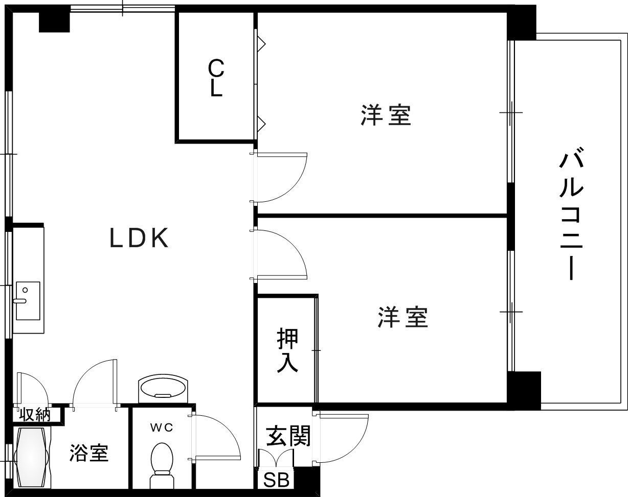 兵庫県神戸市中央区中山手通７ 大倉山駅 2LDK マンション 賃貸物件詳細