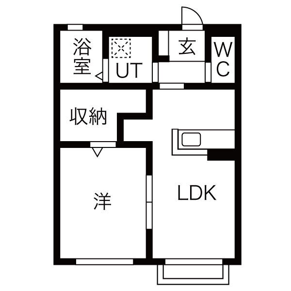 群馬県伊勢崎市宮子町 駒形駅 1LDK アパート 賃貸物件詳細