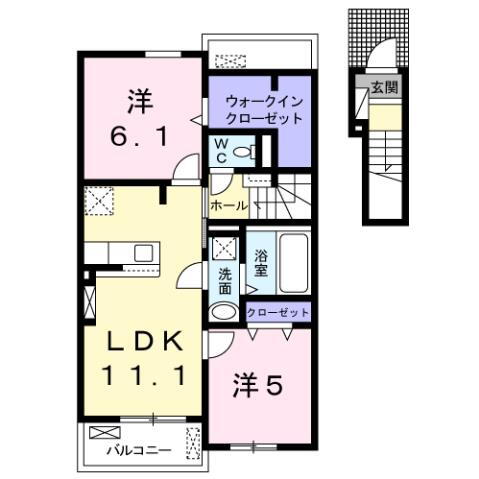 岐阜県可児市広見５ 可児駅 2LDK アパート 賃貸物件詳細