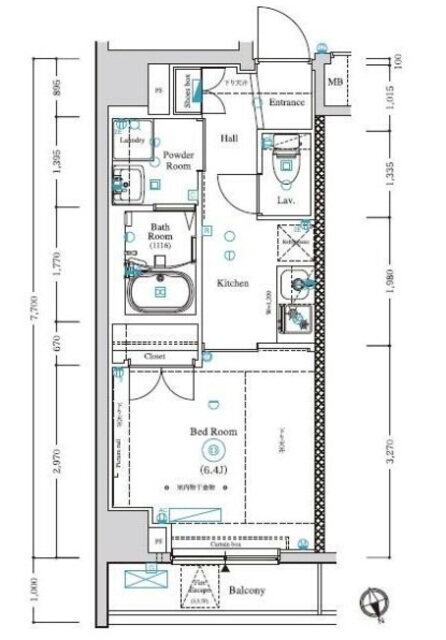 ＡＲＫＭＡＲＫ等々力 4階 1K 賃貸物件詳細