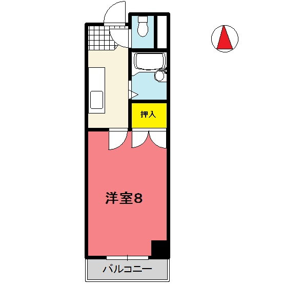 山形県山形市久保田２ 山形駅 1K マンション 賃貸物件詳細
