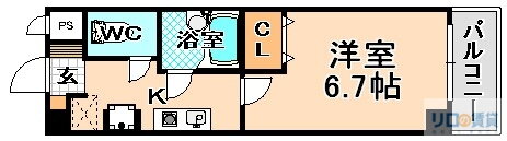兵庫県伊丹市中央３ 伊丹駅 1K マンション 賃貸物件詳細