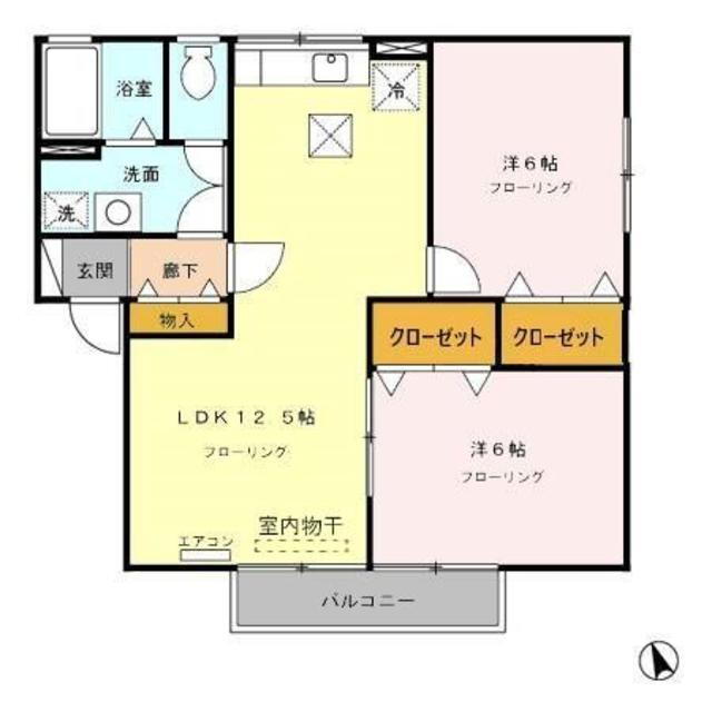 静岡県沼津市岡宮 2LDK アパート 賃貸物件詳細