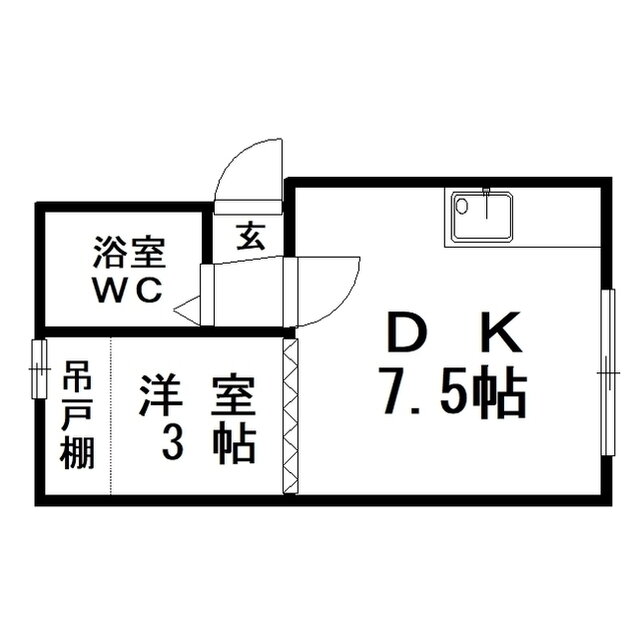 北海道釧路市鶴ケ岱２ 釧路駅 1DK アパート 賃貸物件詳細