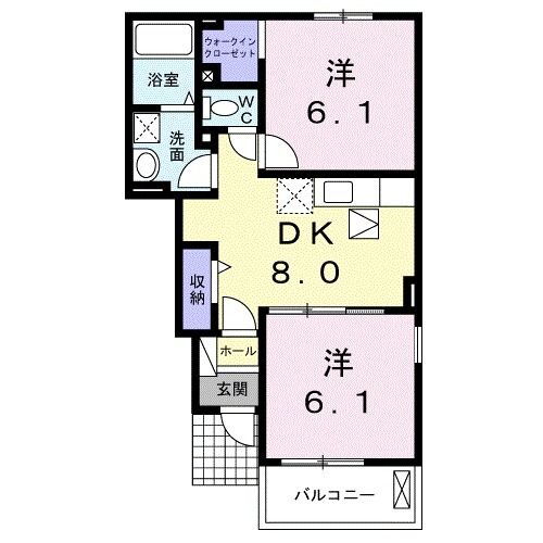 Ｕｎｉｓｏｎ愛 1階 2DK 賃貸物件詳細