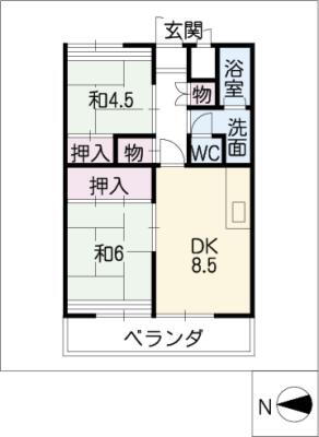 マンションフリーベル 9階 2DK 賃貸物件詳細