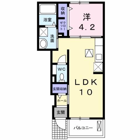 岡山県岡山市中区四御神 東岡山駅 1LDK アパート 賃貸物件詳細