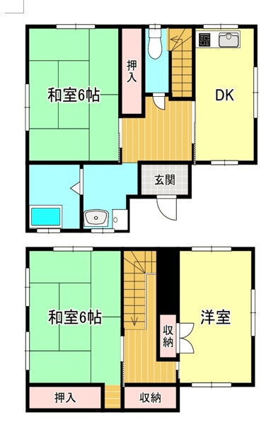 千葉県千葉市花見川区朝日ケ丘１ 新検見川駅 3DK 一戸建て 賃貸物件詳細