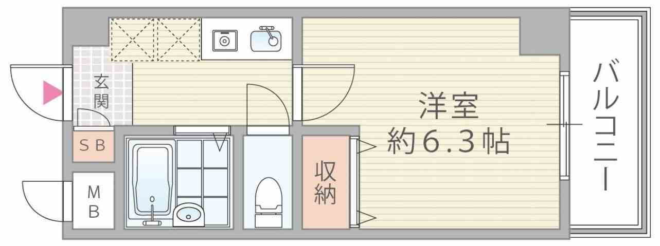 大阪府大阪市北区大淀北１ 中津駅 1K マンション 賃貸物件詳細
