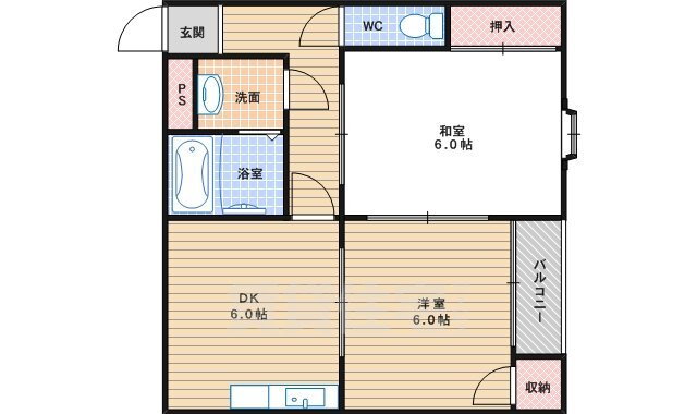 大阪府大阪市住吉区沢之町１ 沢ノ町駅 2DK マンション 賃貸物件詳細