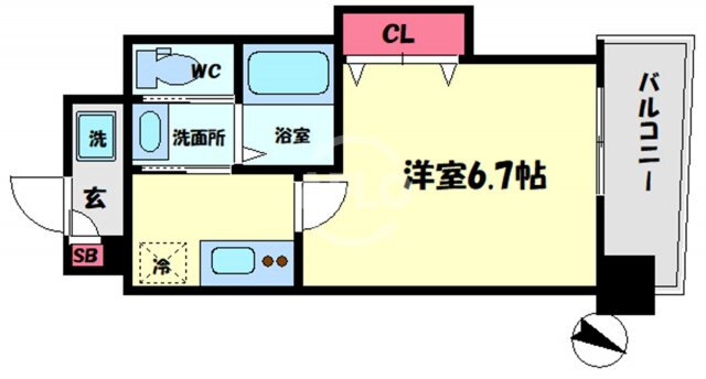 大阪府大阪市西区九条南２ 九条駅 1K マンション 賃貸物件詳細