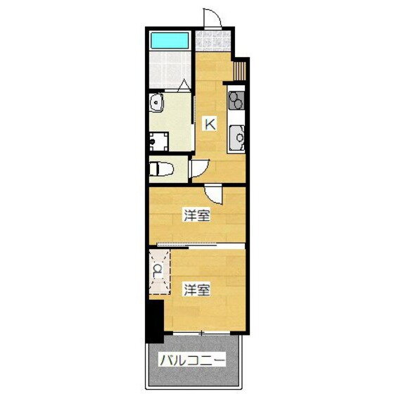 福岡県福岡市博多区堅粕４ 博多駅 2K マンション 賃貸物件詳細