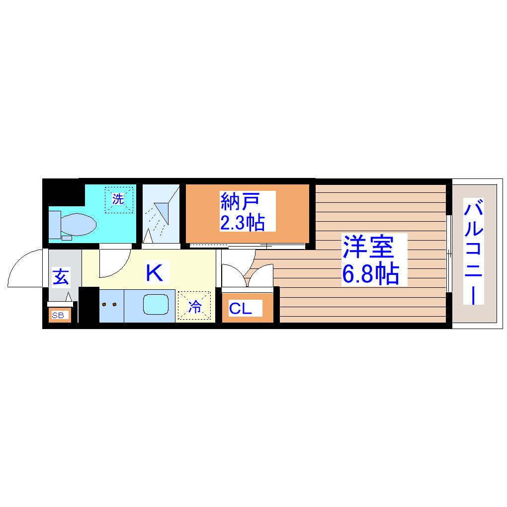 宮城県仙台市若林区若林２ 長町一丁目駅 1SK マンション 賃貸物件詳細