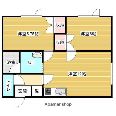 北海道岩見沢市元町二条東１ 岩見沢駅 2LDK アパート 賃貸物件詳細
