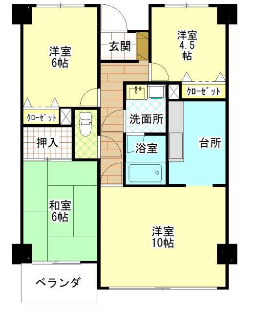 岩手県花巻市二枚橋町大通り１ 花巻空港駅 3LDK マンション 賃貸物件詳細