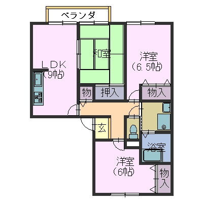 奈良県香芝市逢坂６ 二上駅 3LDK アパート 賃貸物件詳細