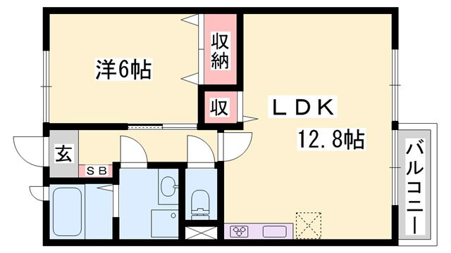 サンライズ玉手 2階 1LDK 賃貸物件詳細